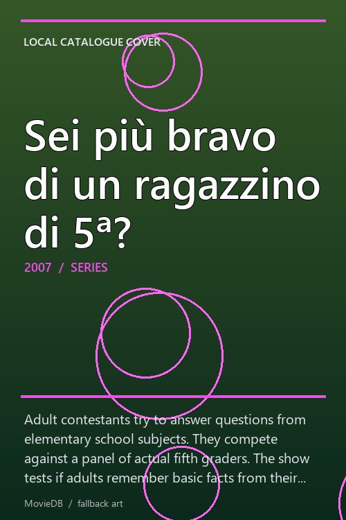 Sei più bravo di un ragazzino di 5ª? poster
