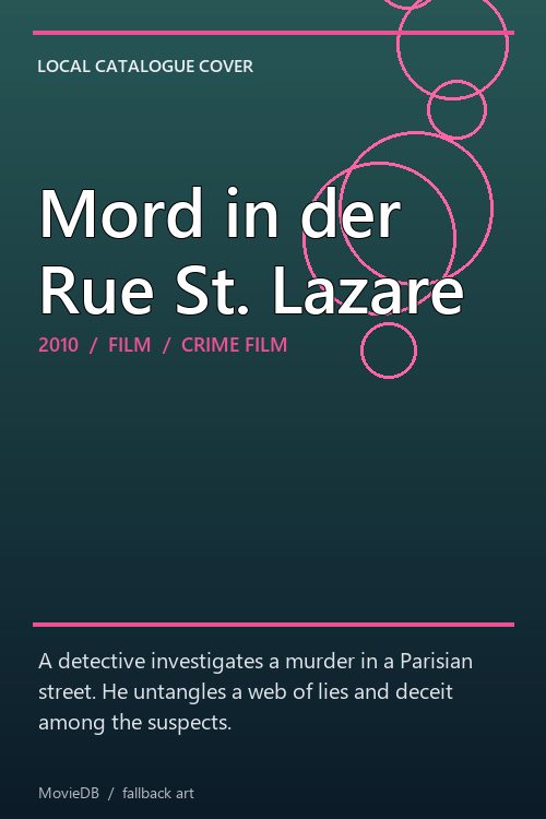 Mord in der Rue St. Lazare poster