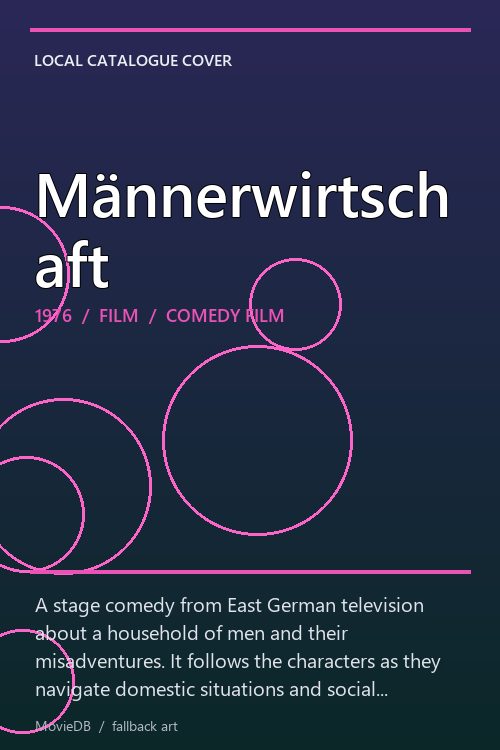 Männerwirtschaft poster