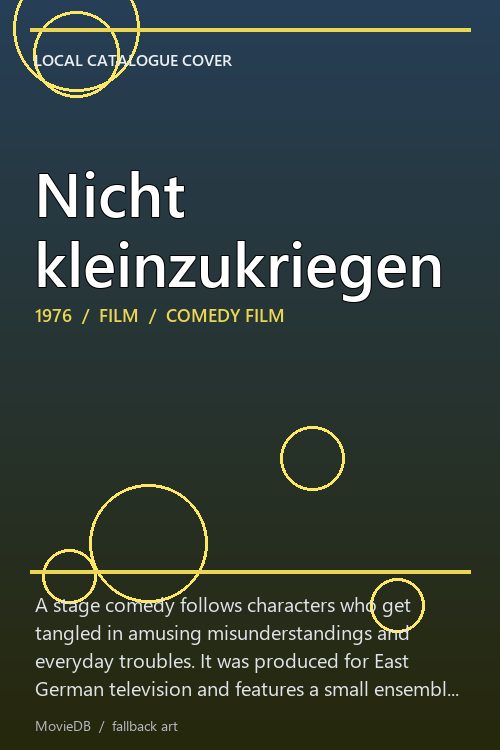 Nicht kleinzukriegen poster