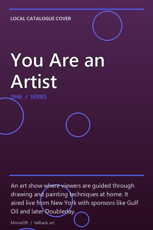 You Are an Artist poster