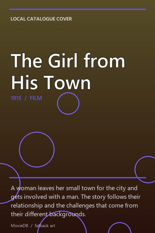 The Girl from His Town poster