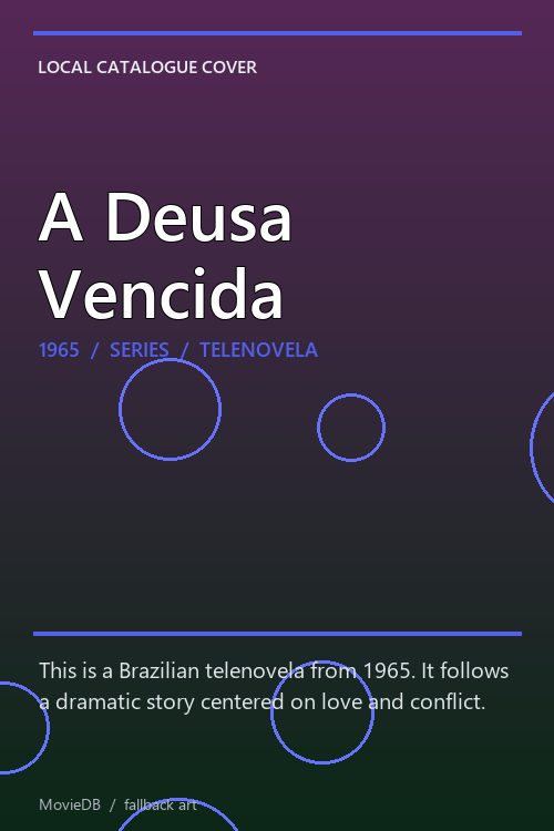 A Deusa Vencida poster