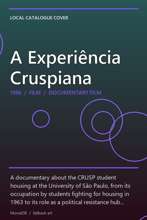 A Experiência Cruspiana poster