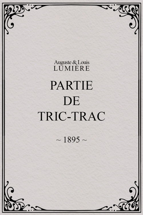 Partie de Tric-Trac poster