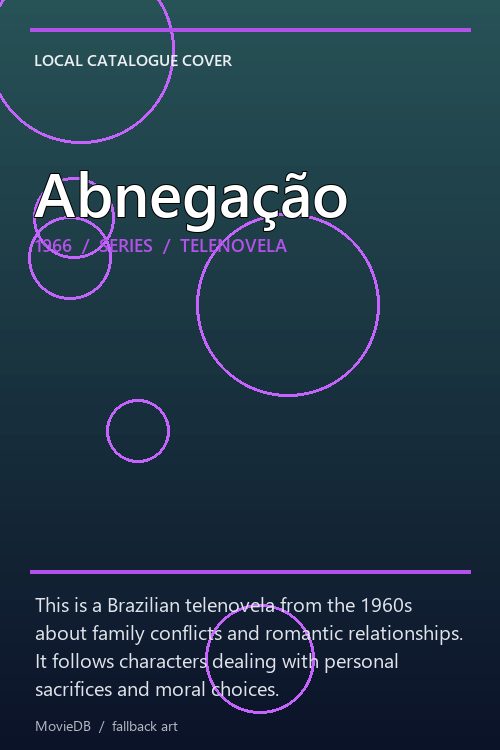 Abnegação poster