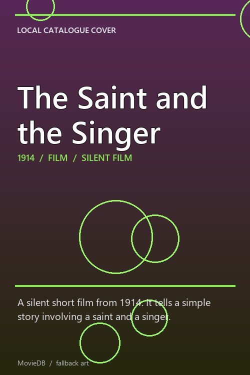 The Saint and the Singer poster