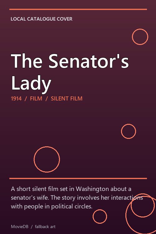 The Senator's Lady poster