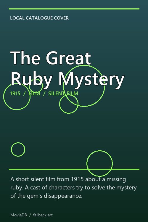 The Great Ruby Mystery poster