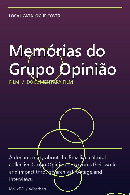 Memórias do Grupo Opinião poster