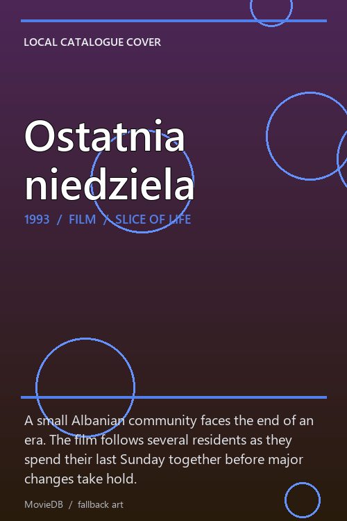 Ostatnia niedziela poster