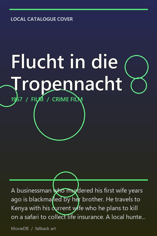 Flucht in die Tropennacht poster