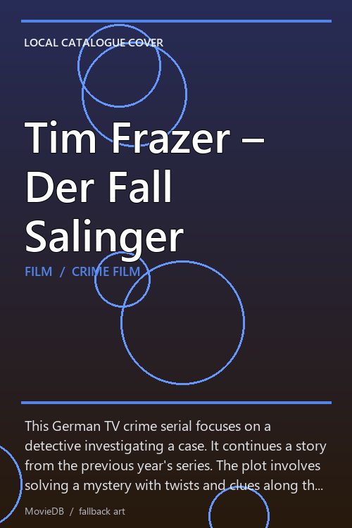 Tim Frazer – Der Fall Salinger poster