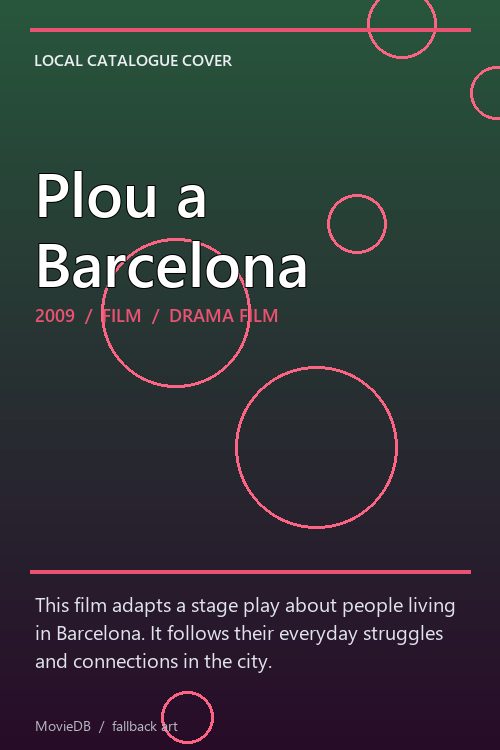Plou a Barcelona poster