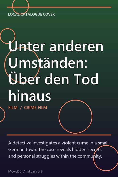Unter anderen Umständen: Über den Tod hinaus poster