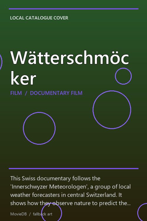 Wätterschmöcker poster