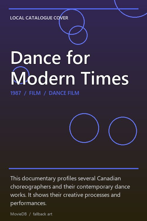Dance for Modern Times poster