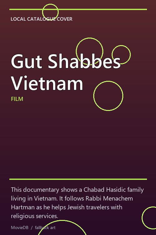 Gut Shabbes Vietnam poster