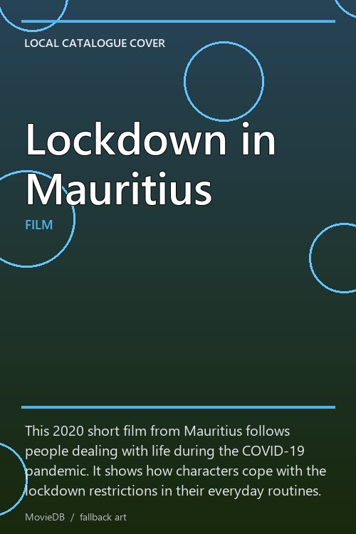 Lockdown in Mauritius poster
