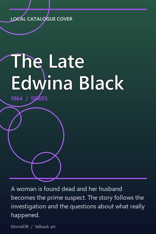 The Late Edwina Black poster