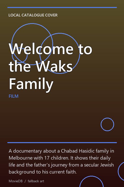Welcome to the Waks Family poster