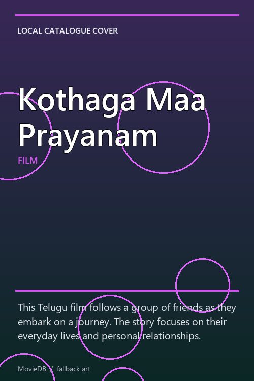 Kothaga Maa Prayanam poster