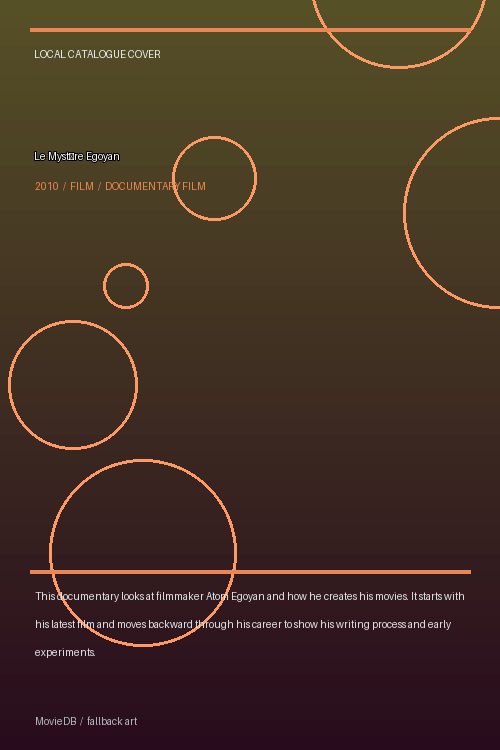 Le Mystère Egoyan poster