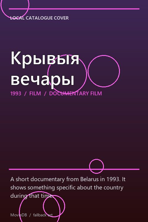 Крывыя вечары poster