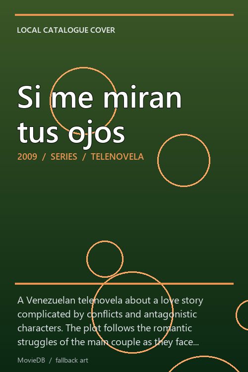 Si me miran tus ojos poster
