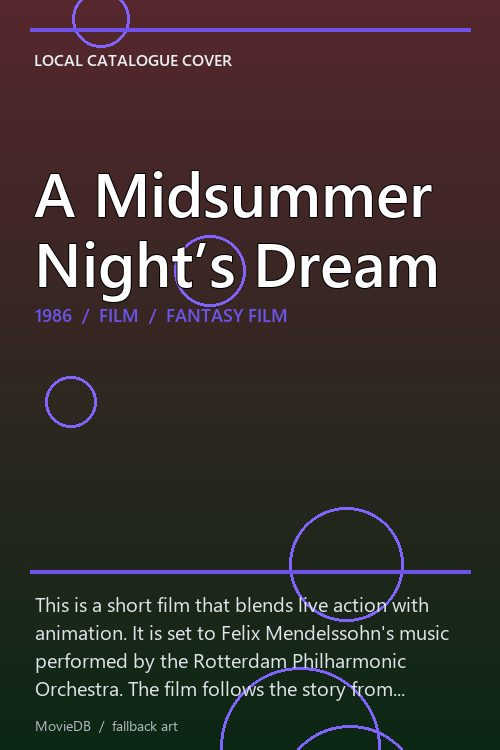 A Midsummer Night’s Dream poster