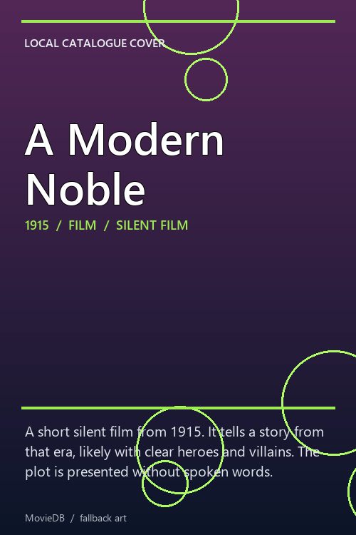 A Modern Noble poster