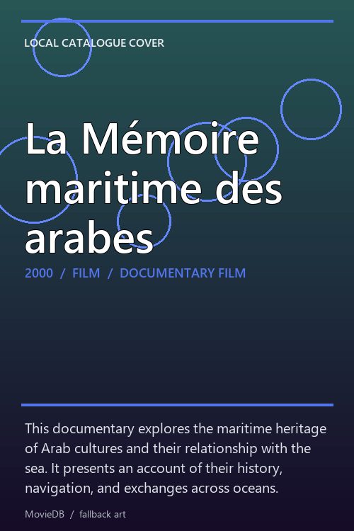 La Mémoire maritime des arabes poster
