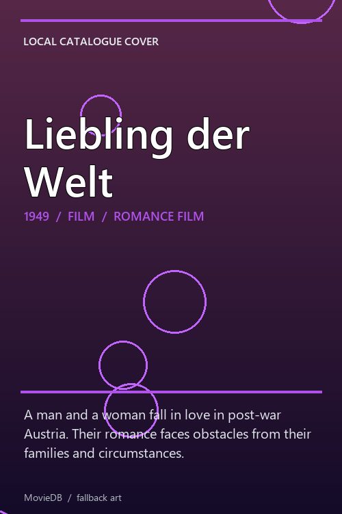 Liebling der Welt poster
