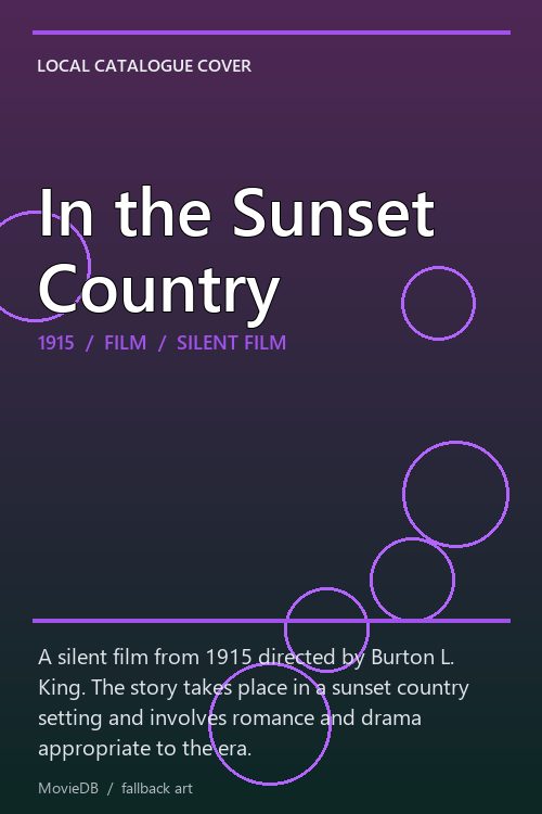 In the Sunset Country poster