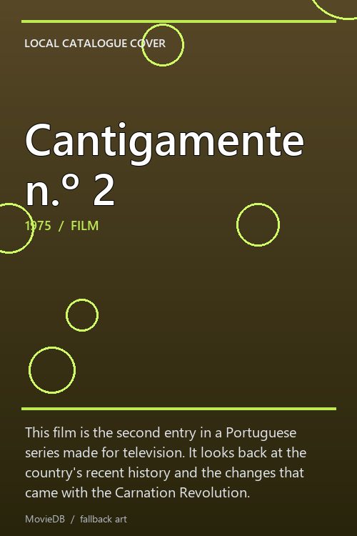 Cantigamente n.º 2 poster