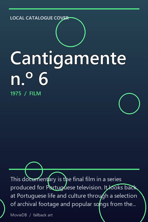 Cantigamente n.º 6 poster