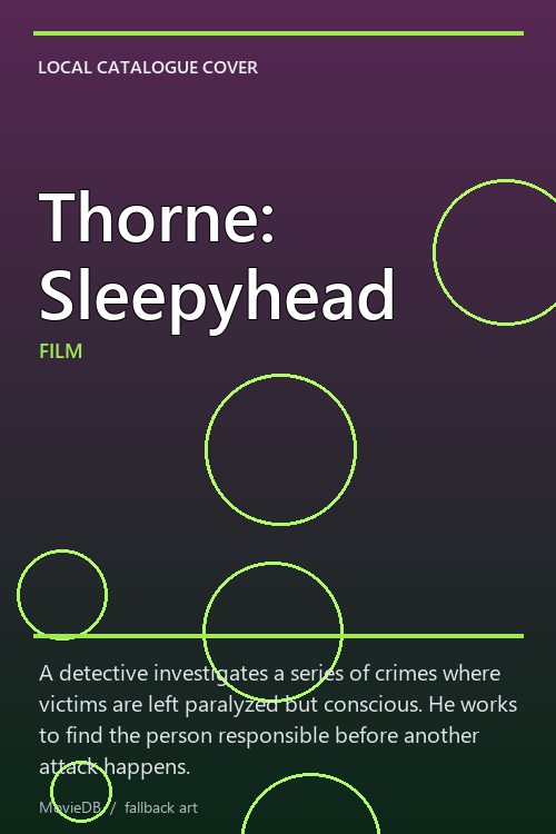 Thorne: Sleepyhead poster