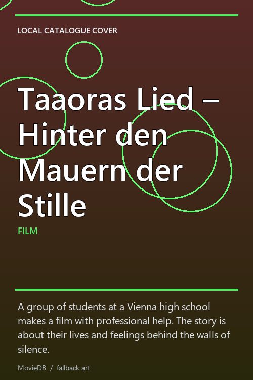 Taaoras Lied – Hinter den Mauern der Stille poster