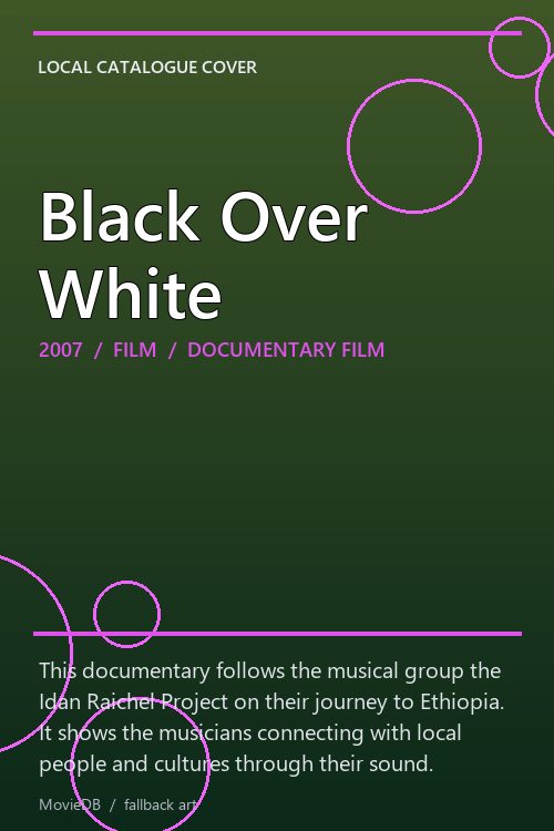 Black Over White poster