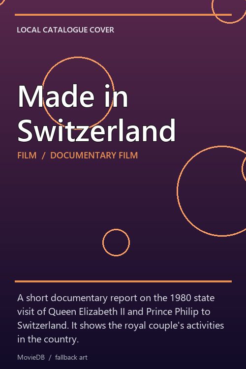 Made in Switzerland poster