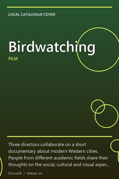 Birdwatching poster