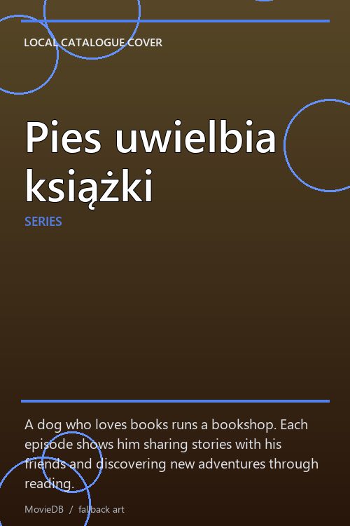 Pies uwielbia książki poster