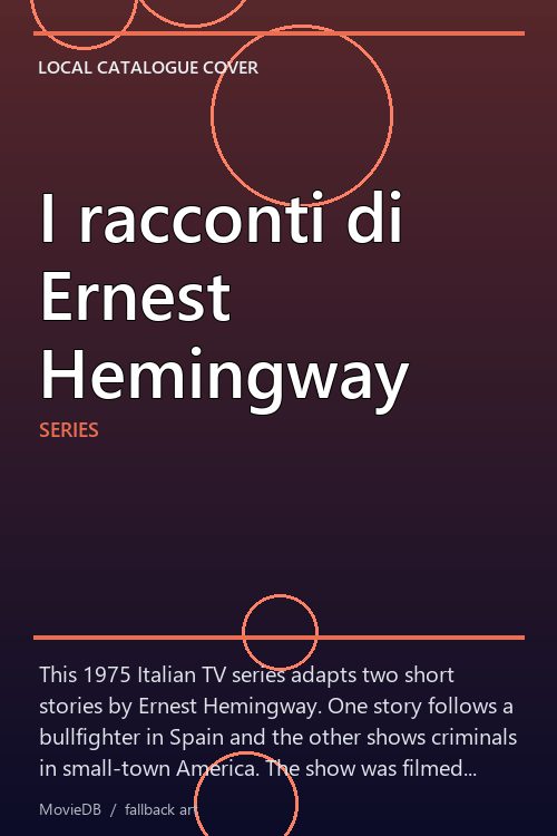 I racconti di Ernest Hemingway poster