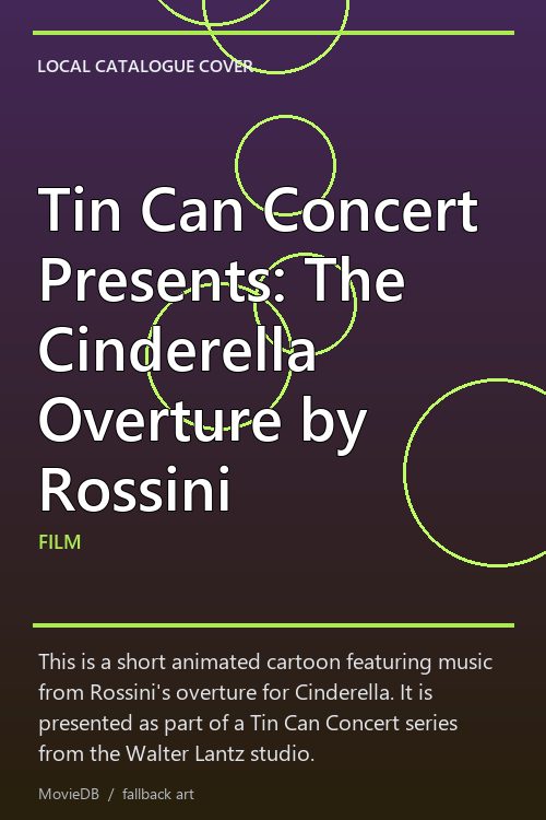 Tin Can Concert Presents: The Cinderella Overture by Rossini poster