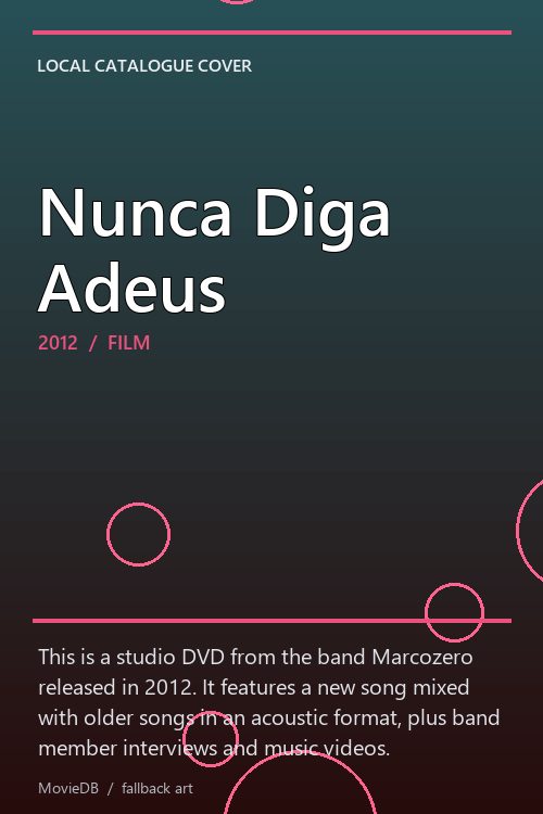 Nunca Diga Adeus poster
