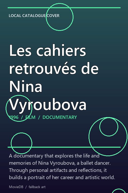 Les cahiers retrouvés de Nina Vyroubova poster