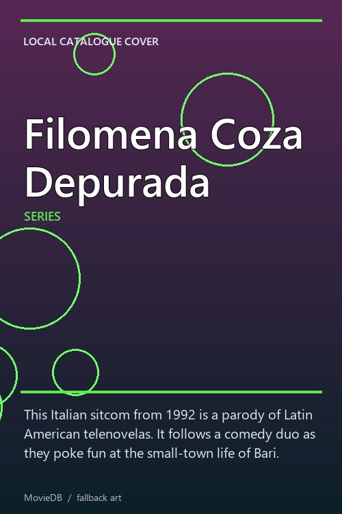 Filomena Coza Depurada poster