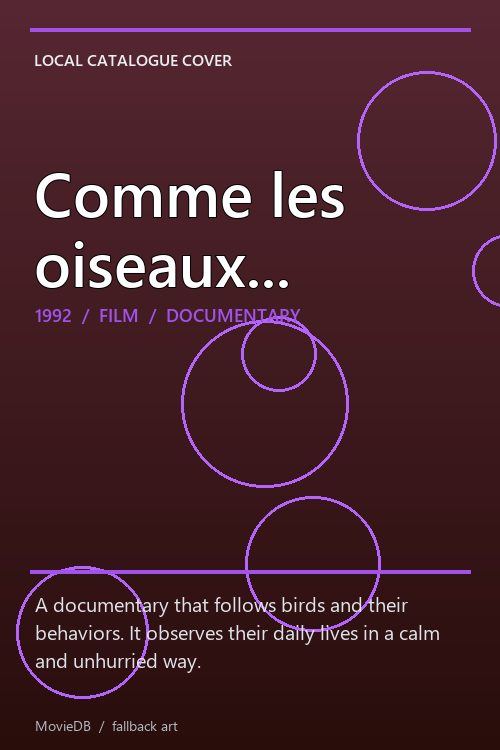 Comme les oiseaux... poster