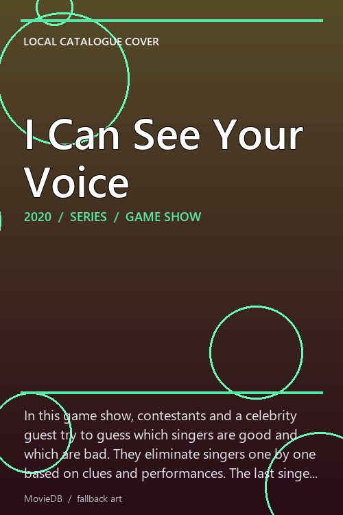 I Can See Your Voice poster