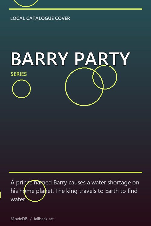 BARRY PARTY poster